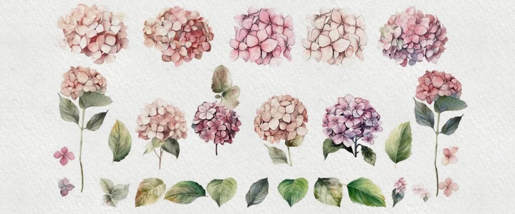 floral aquarela para id visual casamento