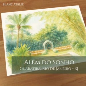 Aquarela Paisagem para Casamento Além do Sonho Guaratiba Rio de Janeiro RJ