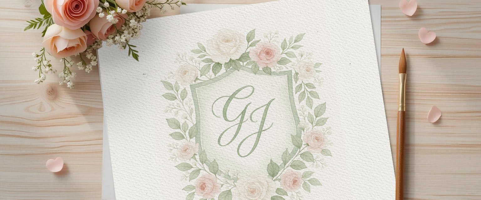 Monograma para Casamento personalizado iniciais dos noivos