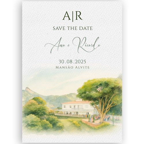Save the date - Mansão Alvite - Rio de Janeiro RJ