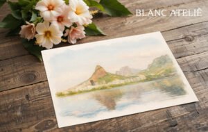 Aquarela Paisagem Rio de Janeiro Lagoa