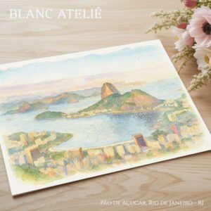 acervo aquarela paisagem casamento rio de janeiro rj pão de açucar