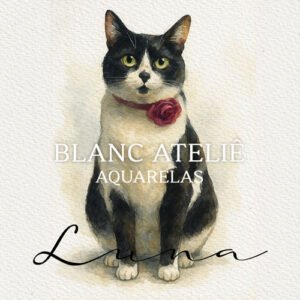 Aquarela Pet Casamento Gato Cat pet wedding