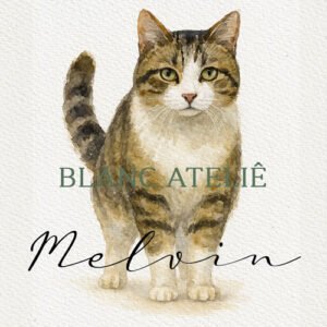 aquarela pet personalizada casamento gato cat watercolor
