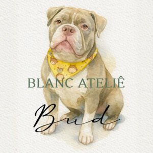 aquarela pet personalizada casamento pitbull watercolor