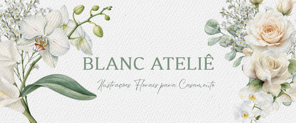 Aquarela Floral para Casamento​
