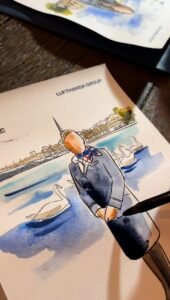 Aquarela ao Vivo Convidados para Evento Corporativo Lufthansa na Casa Manioca - São Paulo - SP