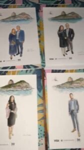 Aquarela ao Vivo dos Convidados Evento Corpotativo - BB Corporate - Pão de Açucar - Rio de Janeiro - RJ