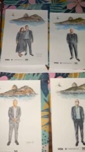 Aquarela ao Vivo dos Convidados - BB Corporate - Pão de Açucar - Rio de Janeiro - RJ