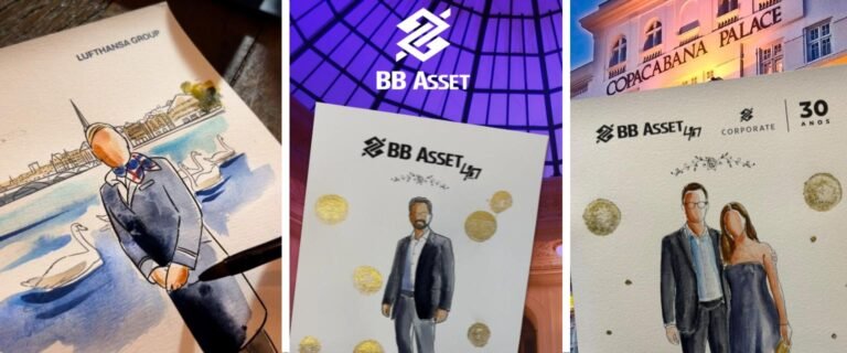 Aquarela ao Vivo para Eventos Empresa Corporativos