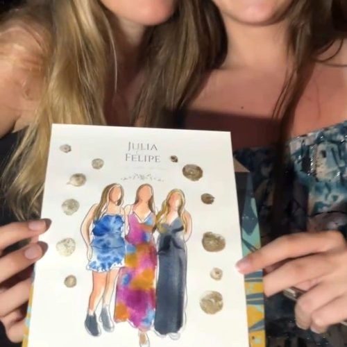 Pintura Aquarela ao Vivo Casamento dos Convidados