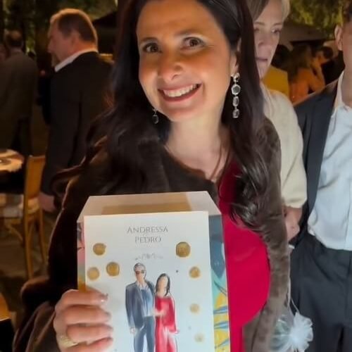 Aquarela dos Convidados ao vivo em Casamento