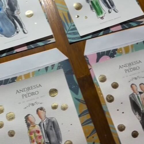 Aquarela dos Convidados ao vivo em Casamento