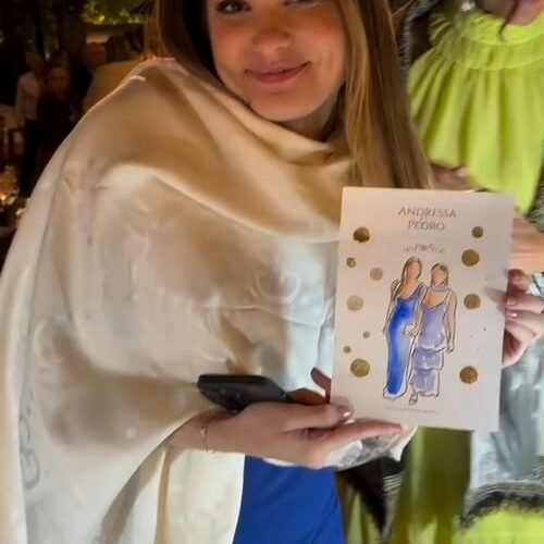 Aquarela dos Convidados ao vivo em Casamento