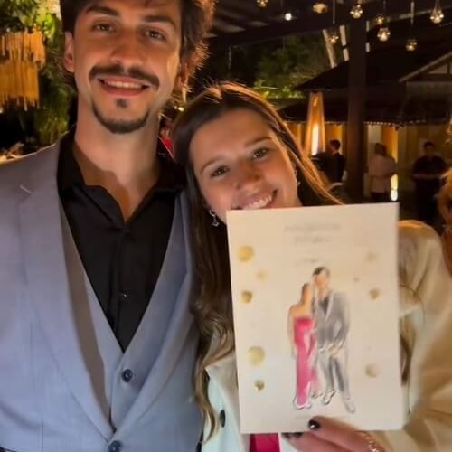 Aquarela dos Convidados ao vivo em Casamento